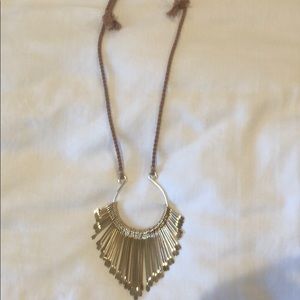 Anthropologie goal statement necklace